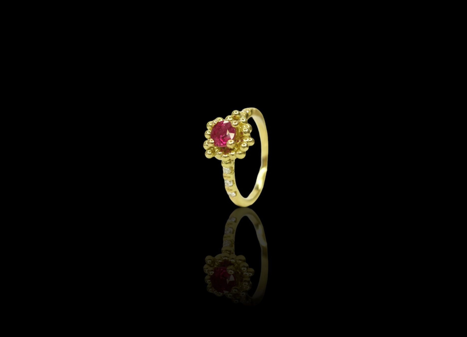 SOLITARIO CALA RED Ring