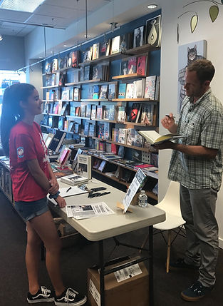 Warwicks Book Signing Picture With Teen 