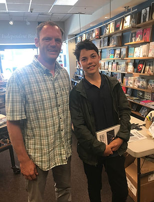 Warwicks Book Signing Picture with Teen 