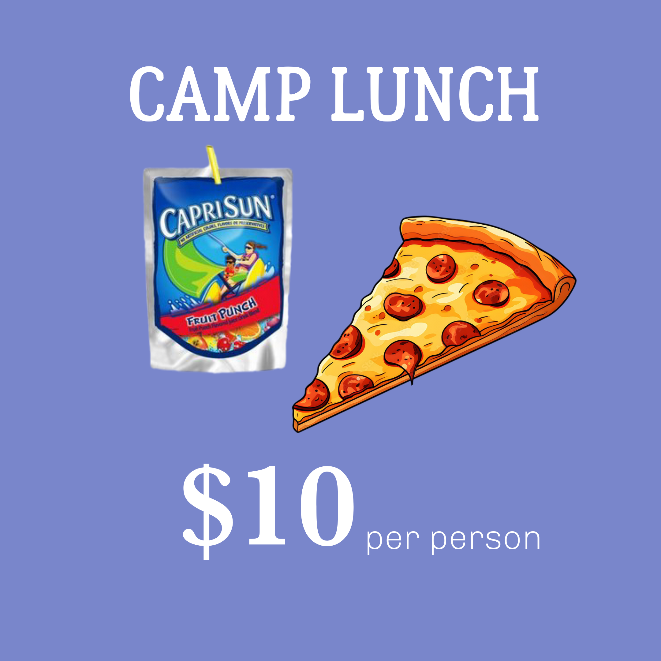 LUNCH for Day Camp