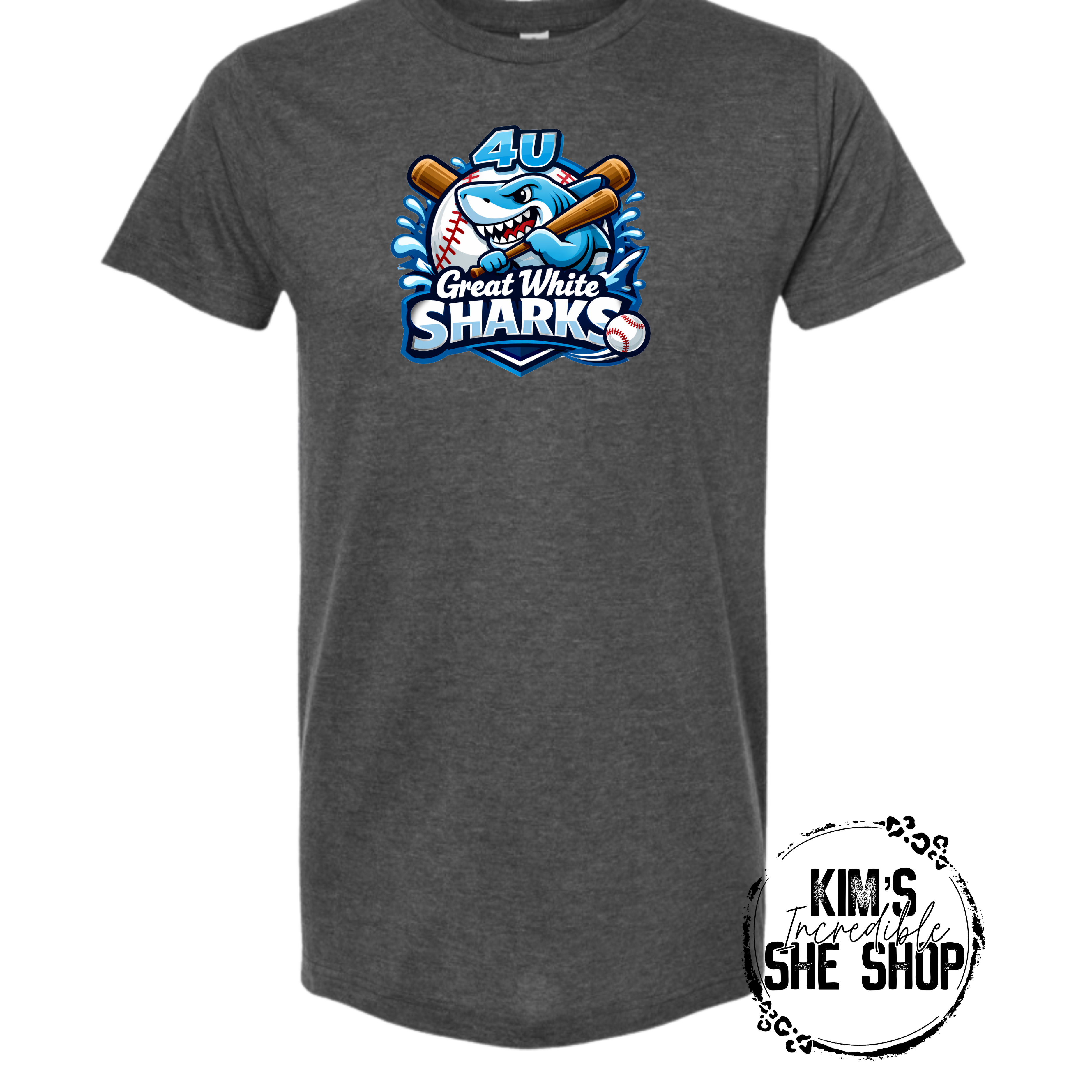 4u Great White Sharks Grey Shirt