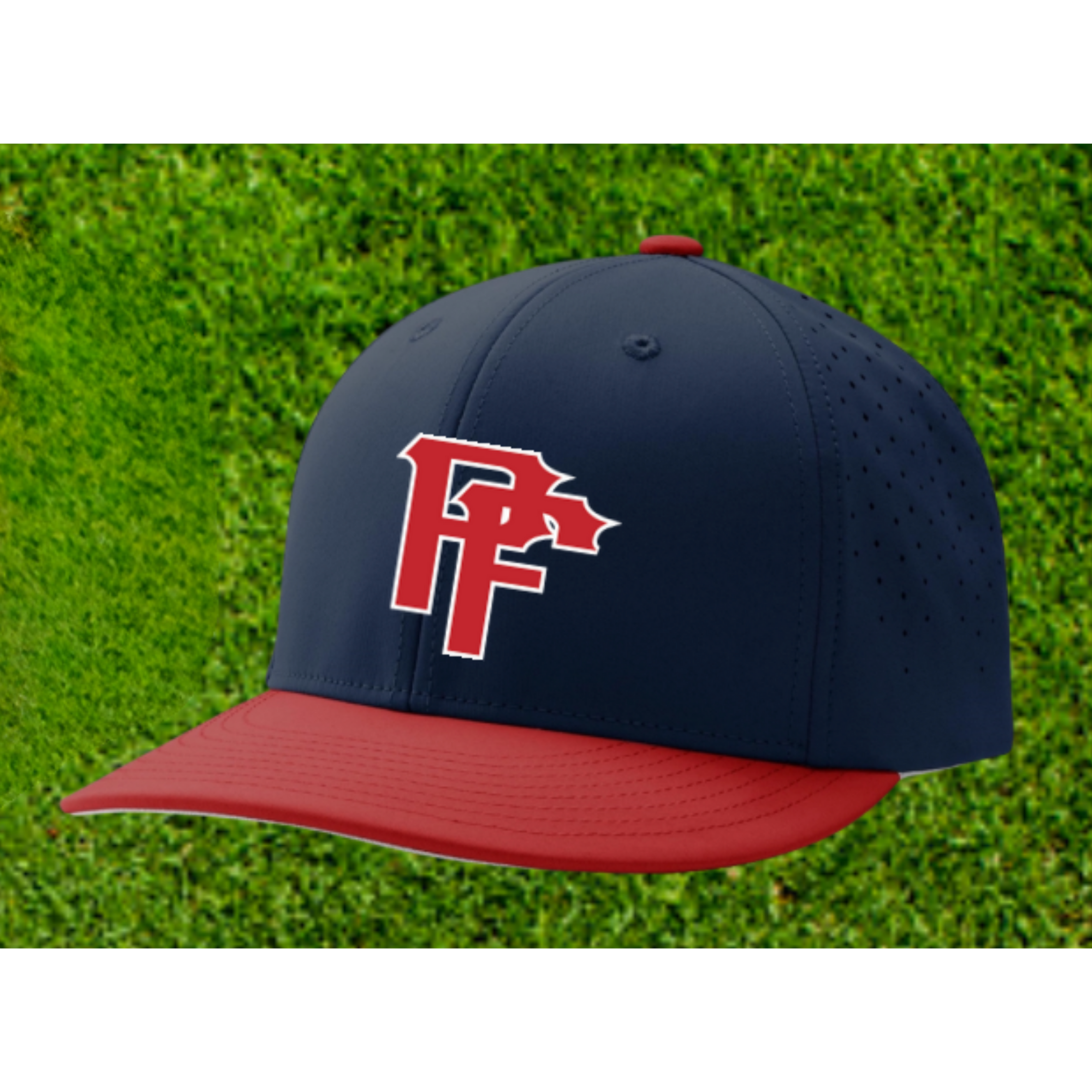 Custom 3d Puff Embroidered PF Fitted Hat