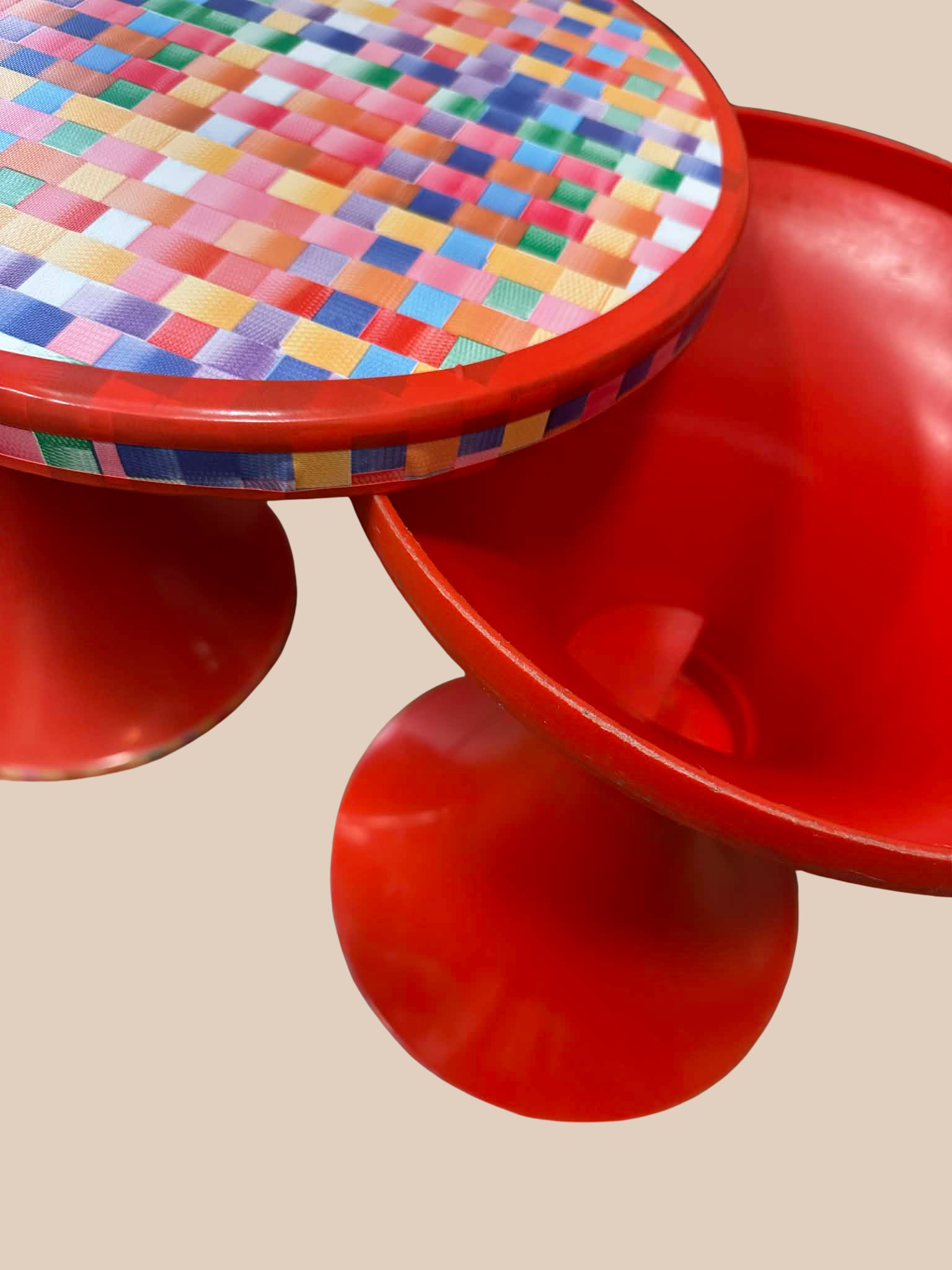 Retro Pop Pille Szék – Candy Mosaic Edition (70’s revival)