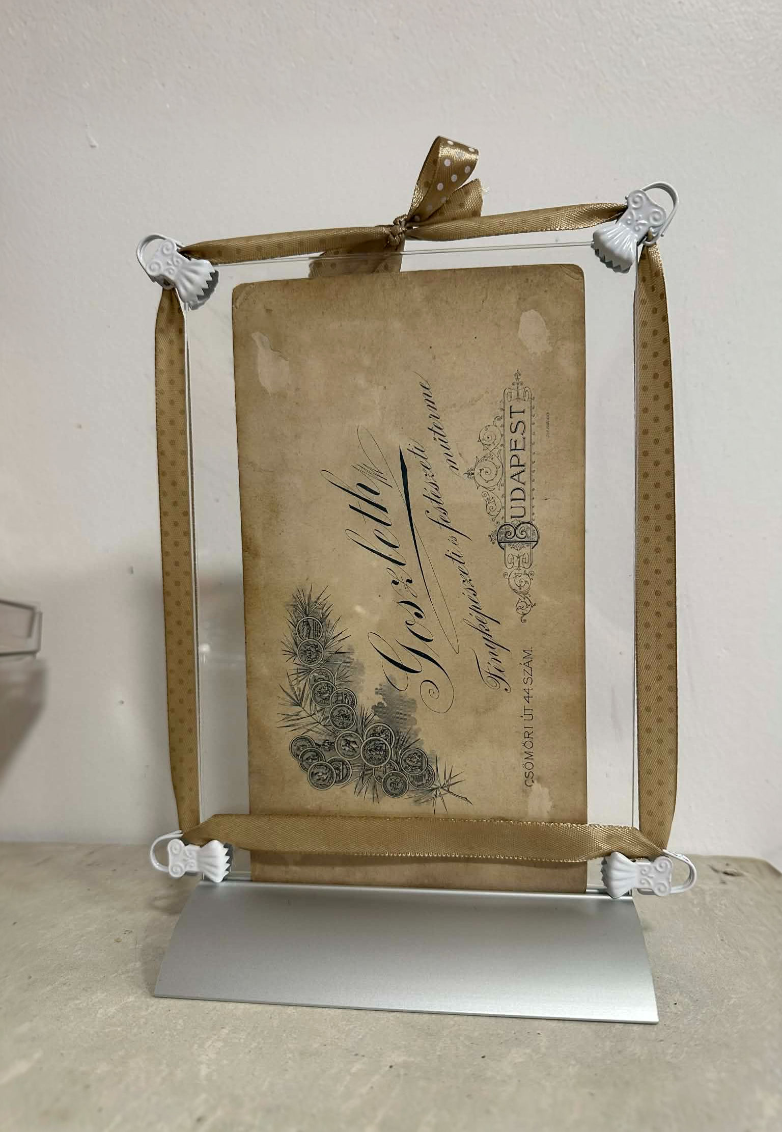Eredeti Goszleth műtermi vintage fotó