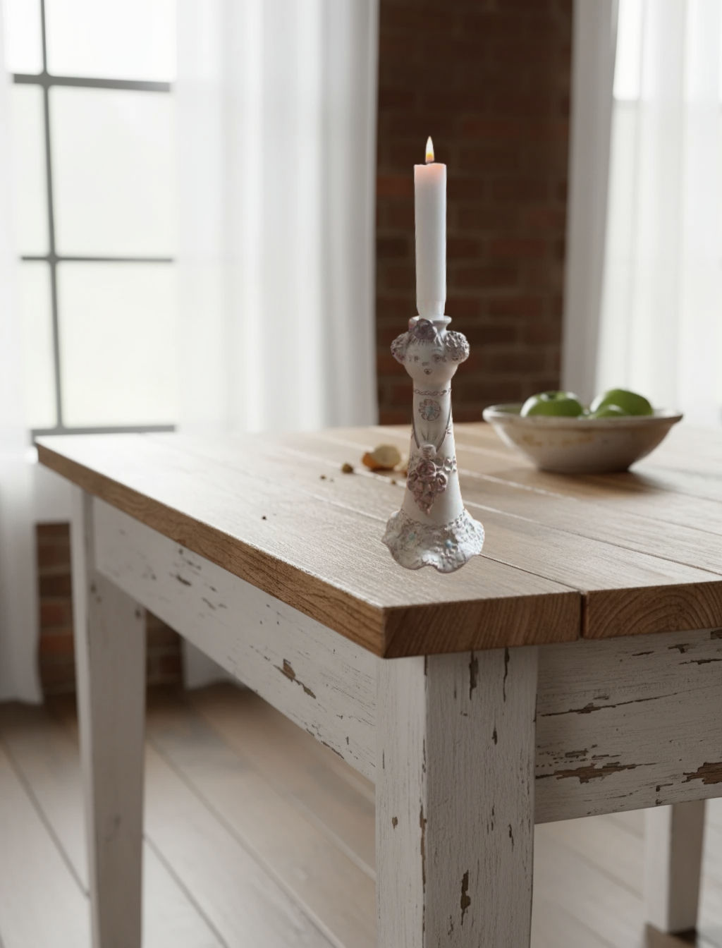 Győrbíró Enikő ceramic candlestick girl