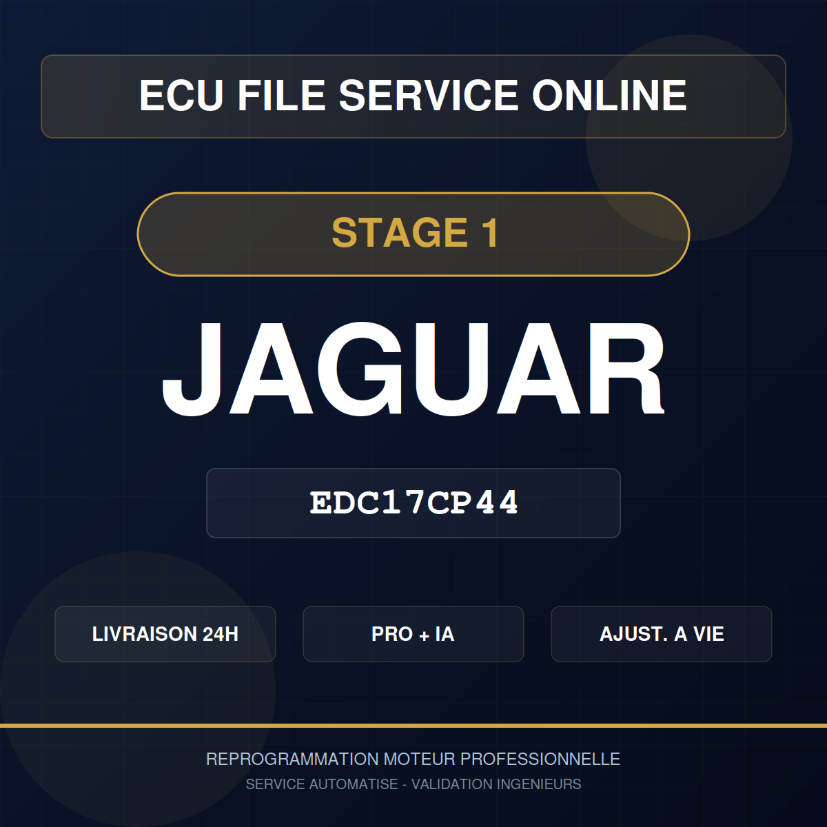Jaguar EDC17CP44 Stage 1 - Reprogrammation Pro