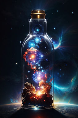 Galaxy in a bottle depicting Aromatherapy