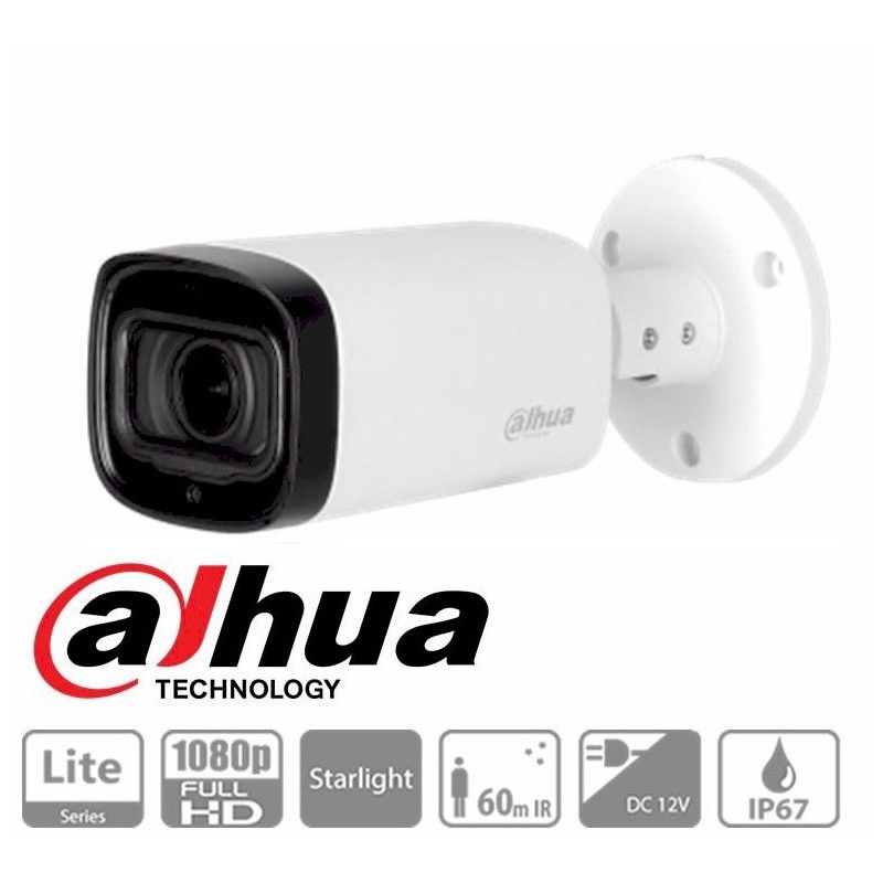 DAHUA HAC-HFW1400R-Z-IRE6-S2 CCTV CAMARA LITE BULLET 4MP MOTORIZED IR60M IP67