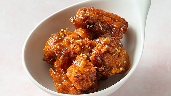Hähnchen Gangjeong mit Gochujang-Soße 닭강정 순한맛