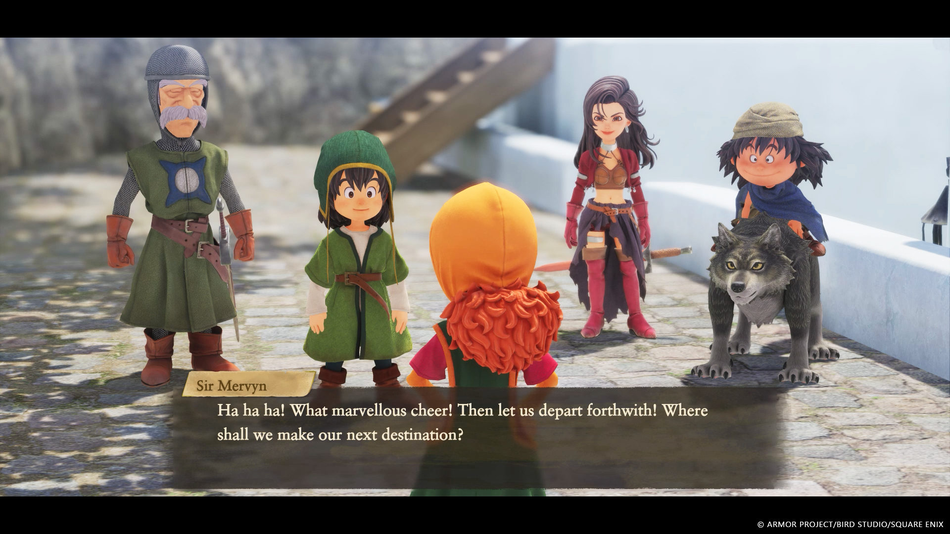 Party members talking during a group conversation.