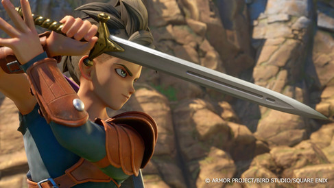 Dragon Quest XII Beyond Dreams in-development screenshot of the hero