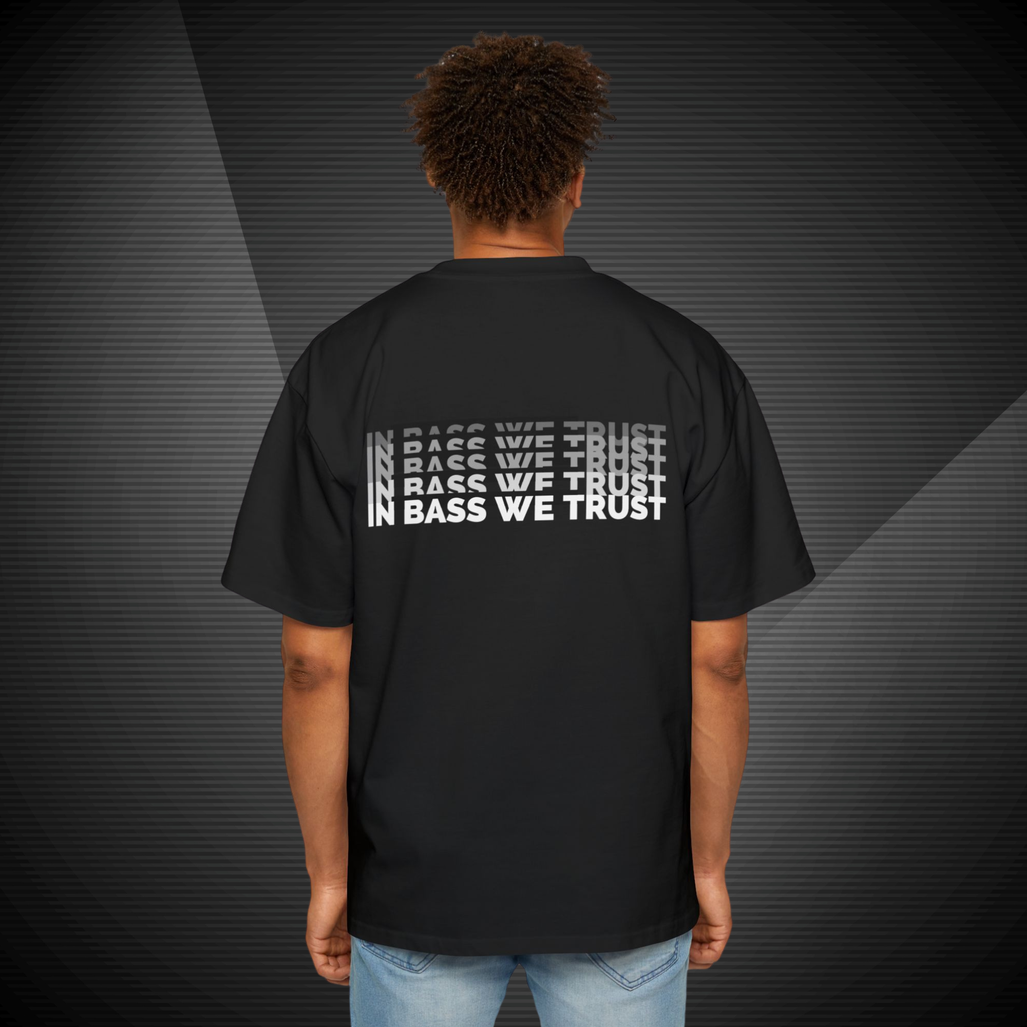 In bass we trust - Techno oversized tee