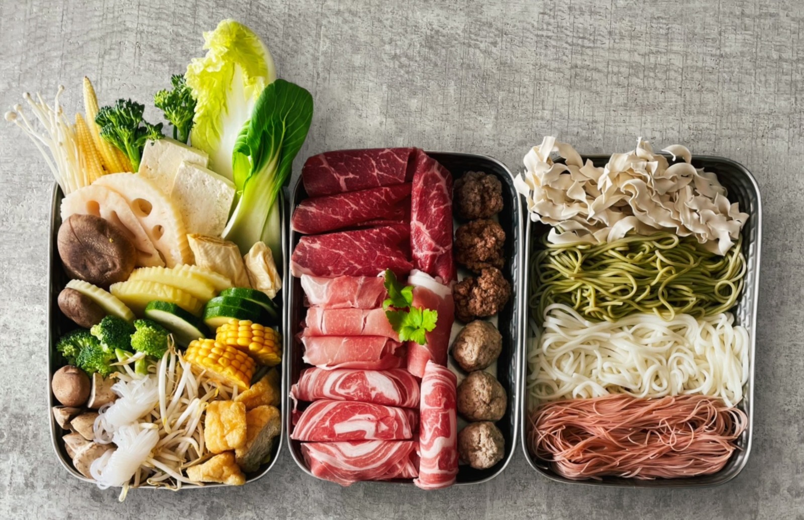 Arranged Food and Objects