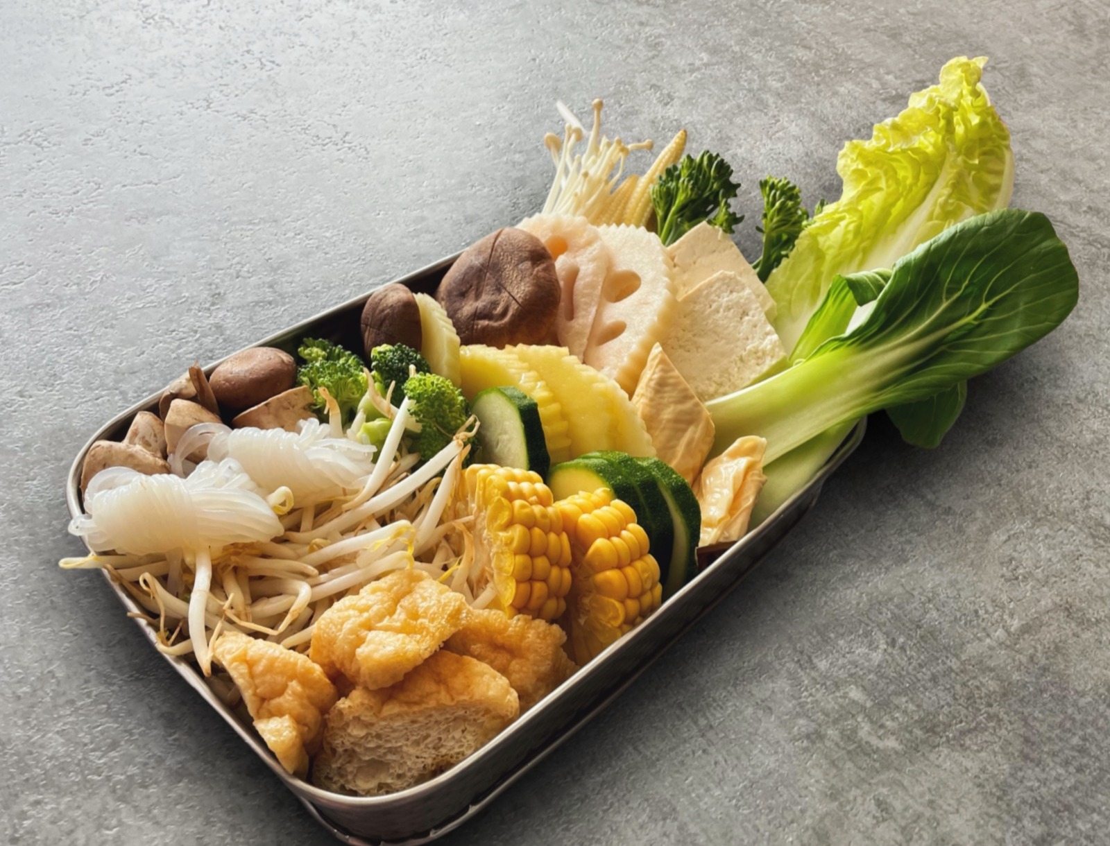 Arranged Food and Objects