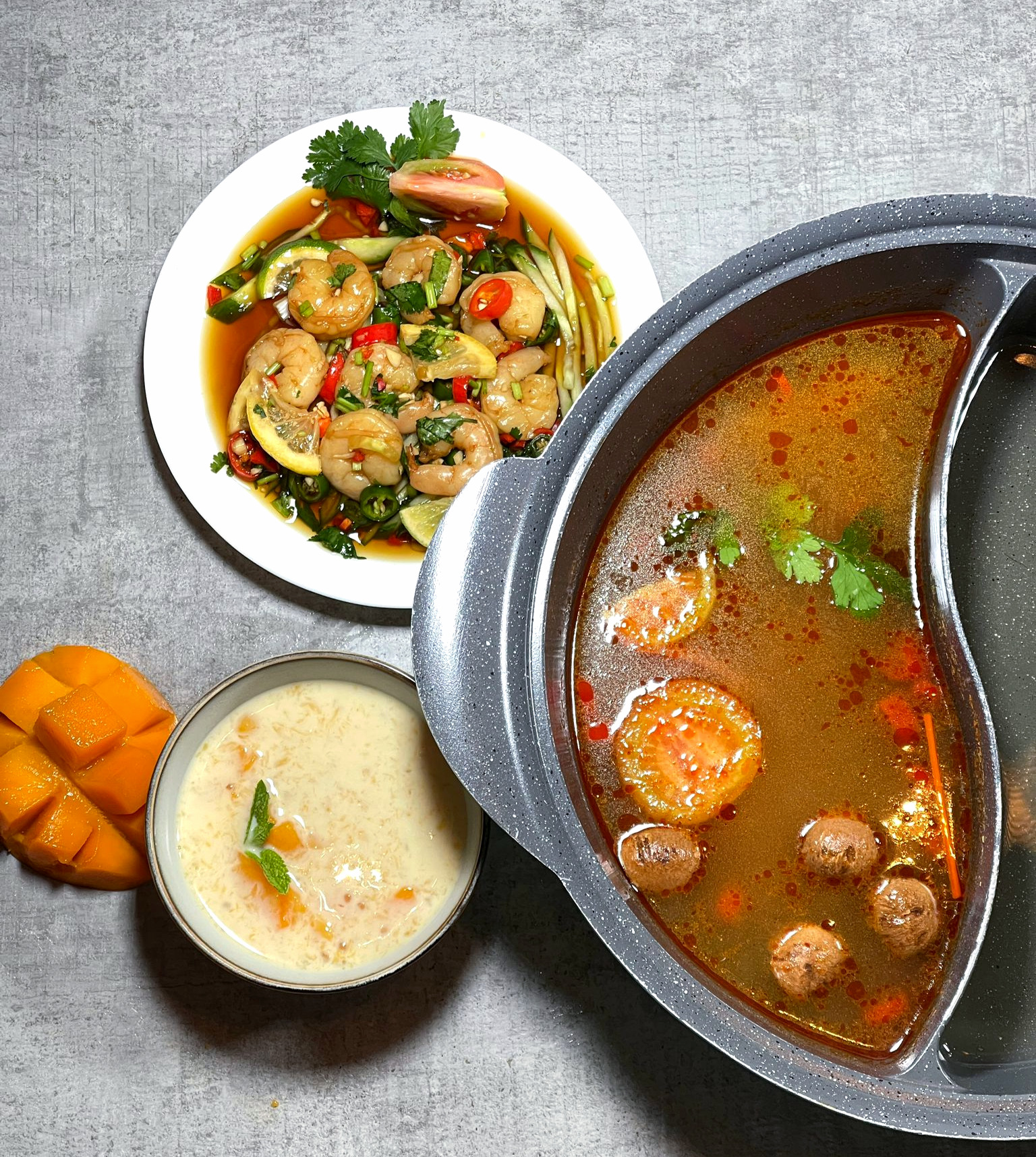 Arranged Food and Objects