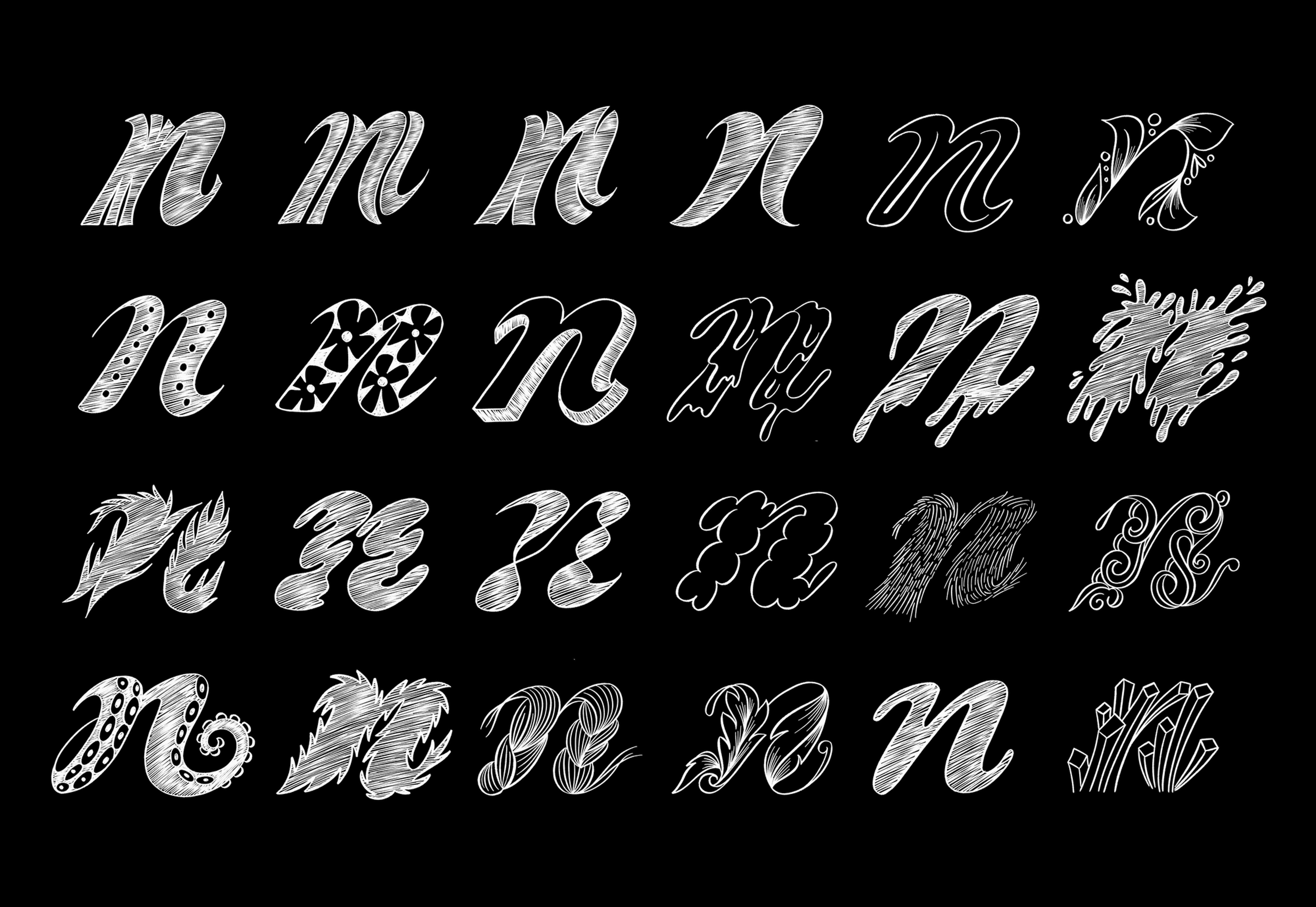 Off Script Lettering ONLINE WORKSHOP - Lettering Script | kousworkshops