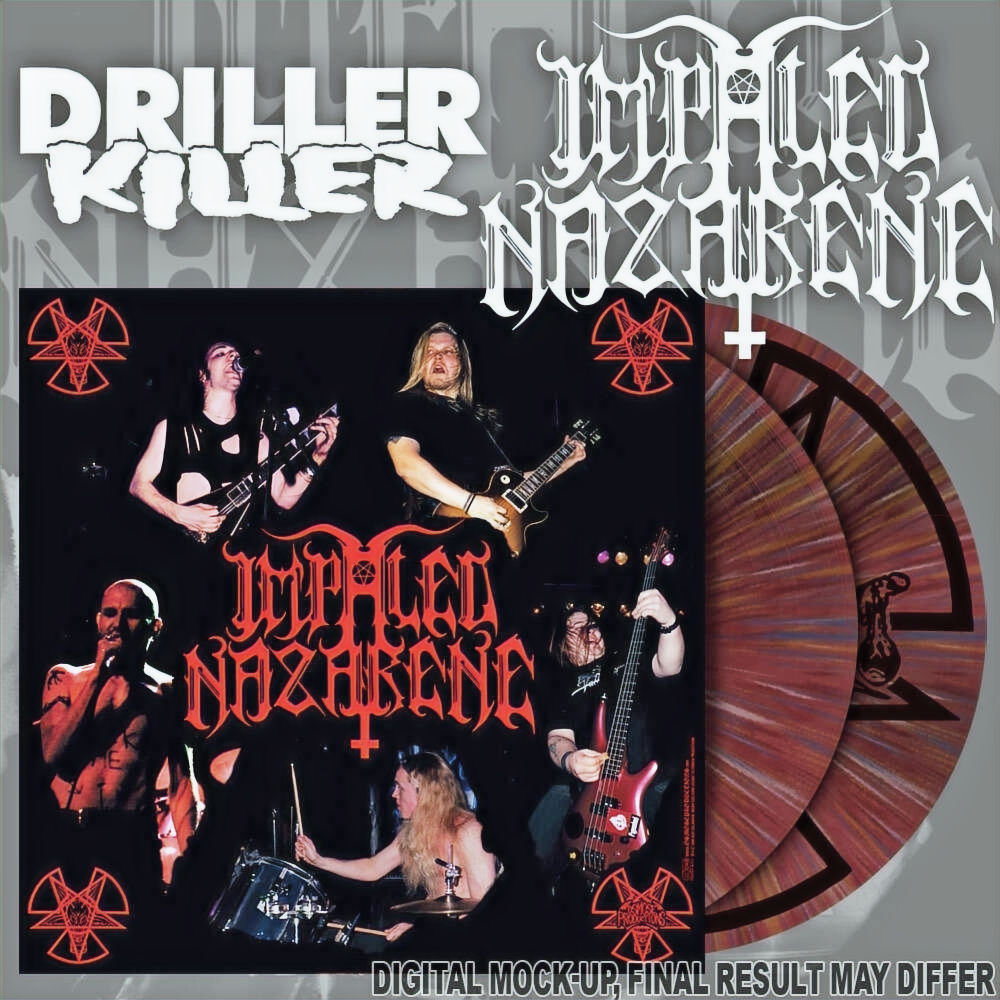 IMPALED NAZARENE / DRILLER KILLER - Split LP - (Single Sided, Cherry Vinyl)