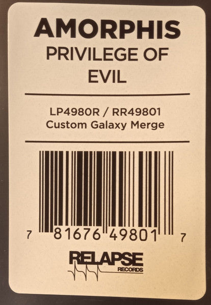 Thumbnail: AMORPHIS - Privilege Of Evil - LP (Galaxy Vinyl)