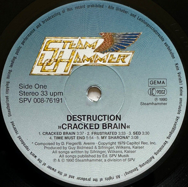 Thumbnail: DESTRUCTION - Cracked Brain - LP