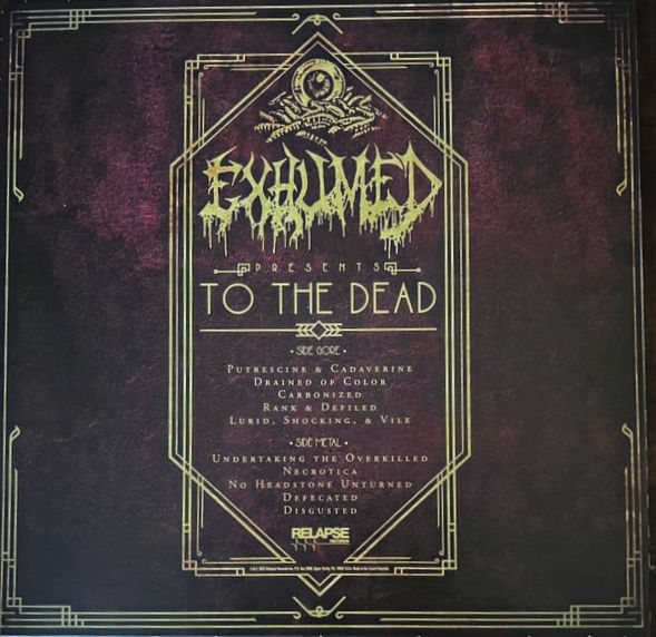 Miniatura: EXHUMED - To The Dead - LP (Oxblood Vinyl)