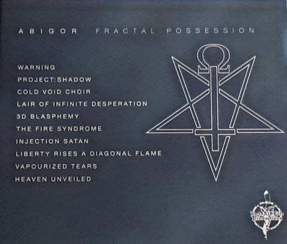 Miniatura: ABIGOR - Fractal Possession - CD (Digipack)