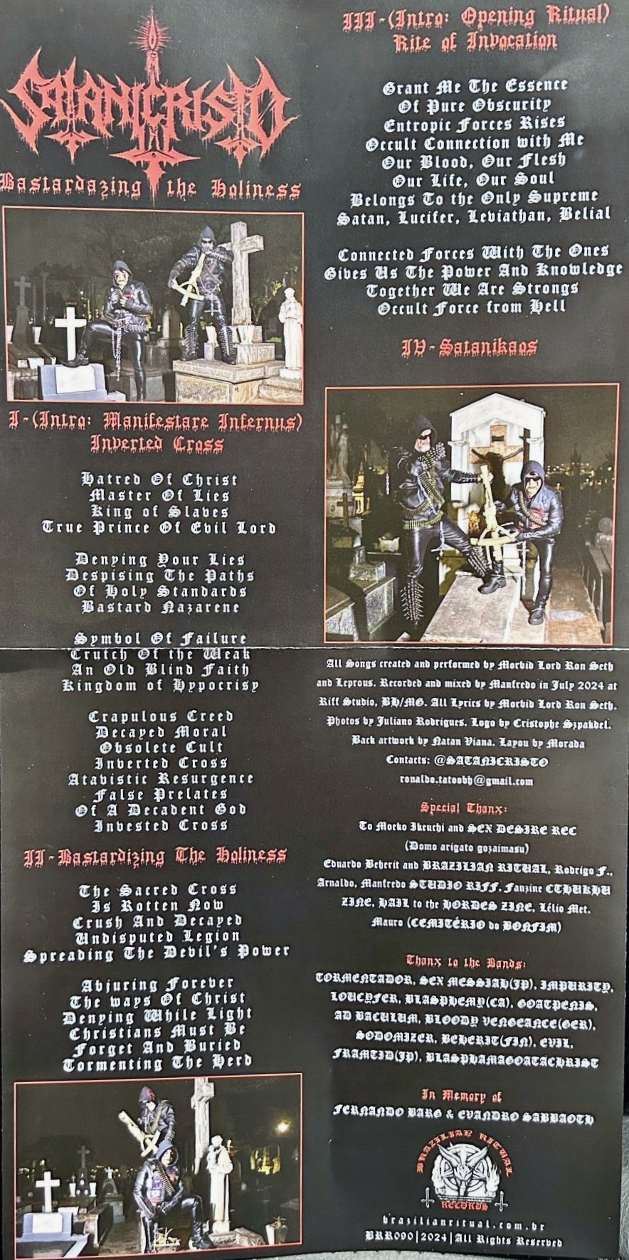 Miniatura: SATANICRISTO - Bastardazing The Holiness - 7EP (+Poster)