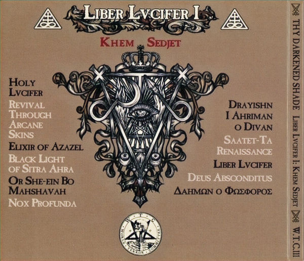 Thumbnail: THY DARKENED SHADE - Liber Lvcifer I: Khem Sedjet - CD (Digipack)