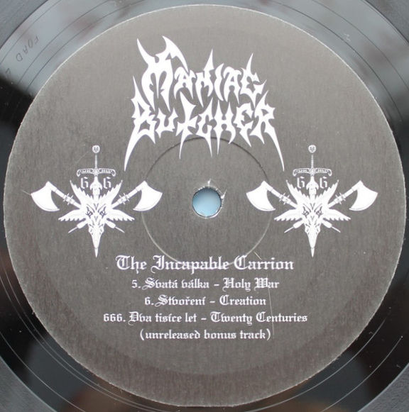Thumbnail: MANIAC BUTCHER - The Incapable Carrion - LP