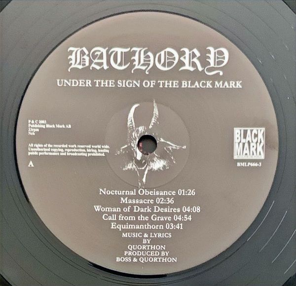 Miniatura: BATHORY - Under The Sign Of The Black Mark - LP