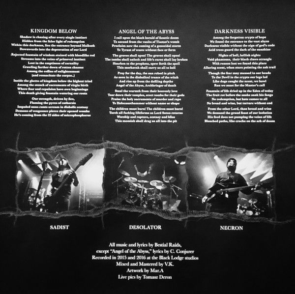 Thumbnail: BESTIAL RAIDS - Master Satan's Witchery - LP