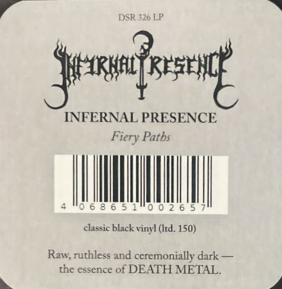 Miniatura: INFERNAL PRESENCE - Fiery Paths - LP