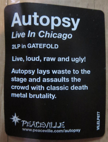 Thumbnail: AUTOPSY - Live in Chicago - LP (Double LP)
