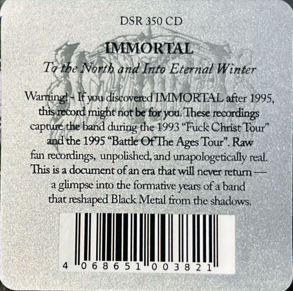 Miniatura: IMMORTAL -  To the North and Into Eternal Winter - Live in Darkness 93-95 - CD
