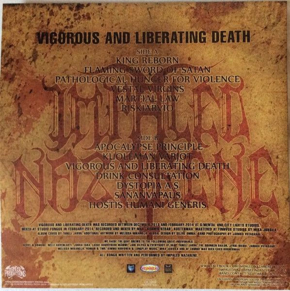 Thumbnail: IMPALED NAZARENE - Vigorous and Liberating Death - LP (Gatefold, Poster, 180gr)