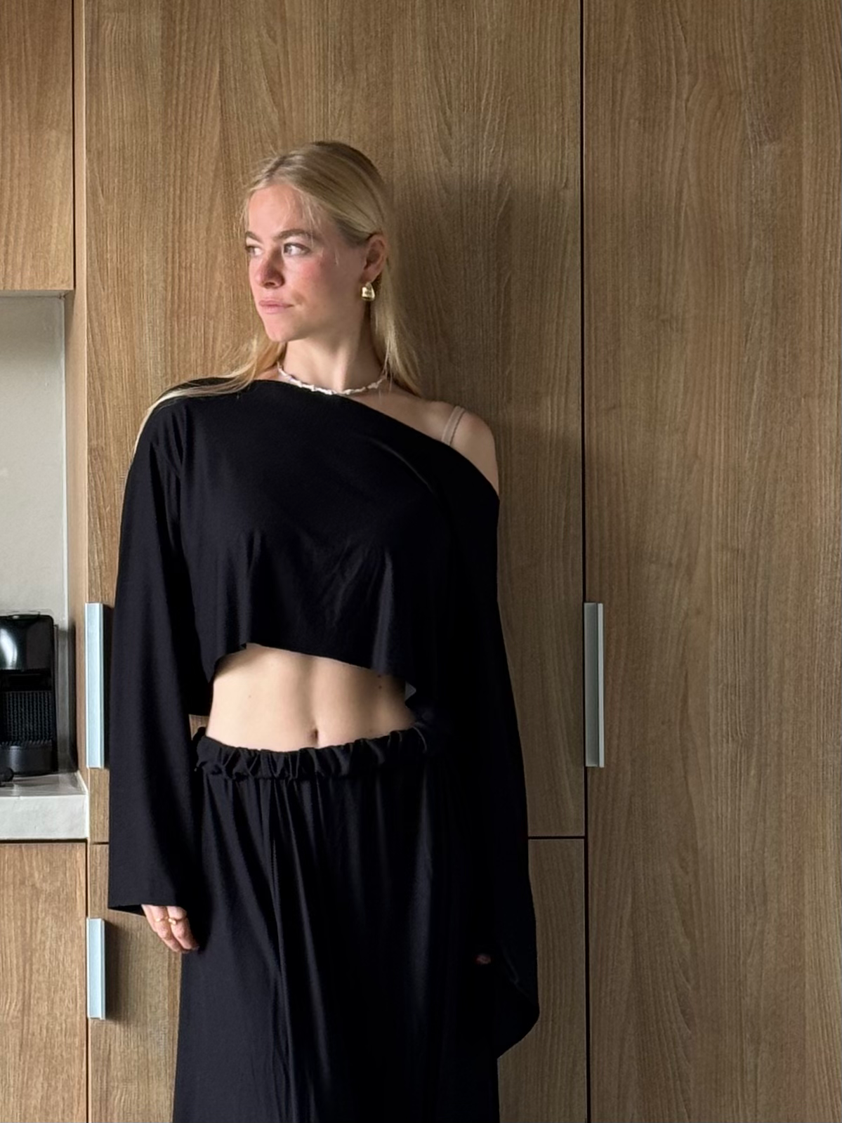 black AURELIA top