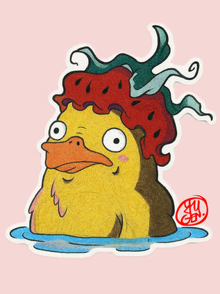 Otori-sama from Spirited Away bathing, tattoo design