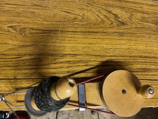 Pic of the wonderful ball winder supplied with some vintage knitting machines namely the Knittax vintage knitting machine