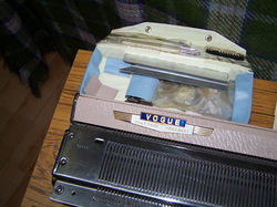 Vogue Knitting Machine name plate