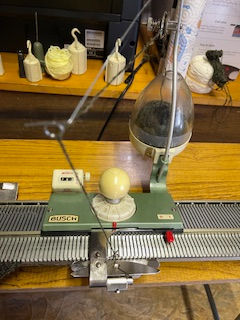 Busch Vintage Knitting Machine Carriage close up