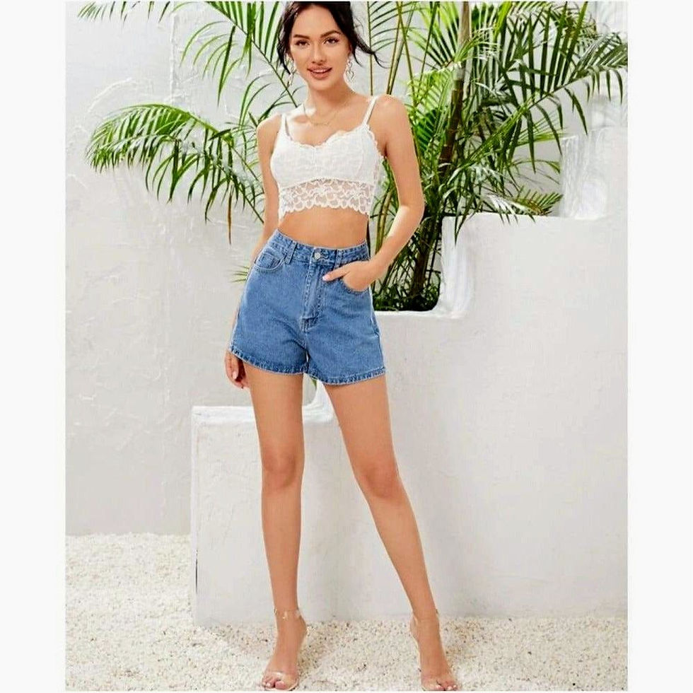 Thumbnail: Woman's Sissy Denim Shorts 
