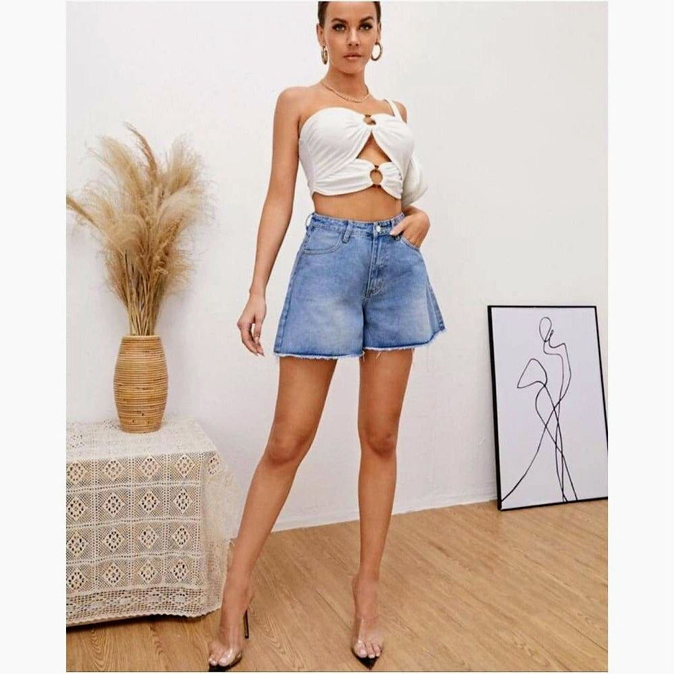 Thumbnail: Woman's Layla Denim Shorts 