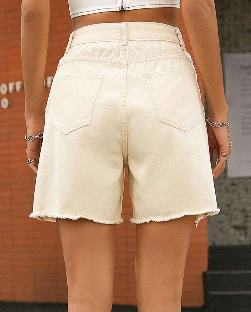 Thumbnail: Woman's Louis Ripped Denim Shorts 