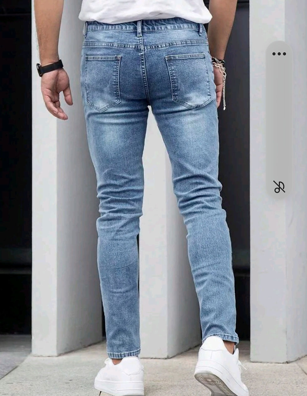 Thumbnail: Men's Wayne Vintage Denim Jeans 