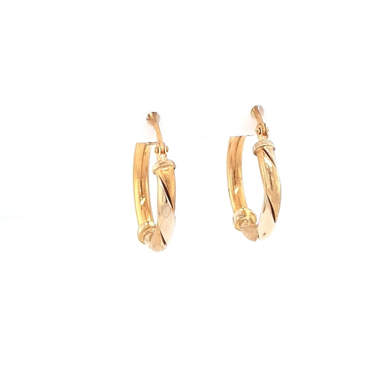 18ct Yellow Gold Creole Earrings