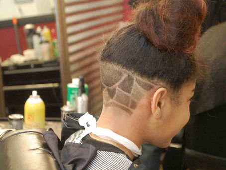 Female hair cut design