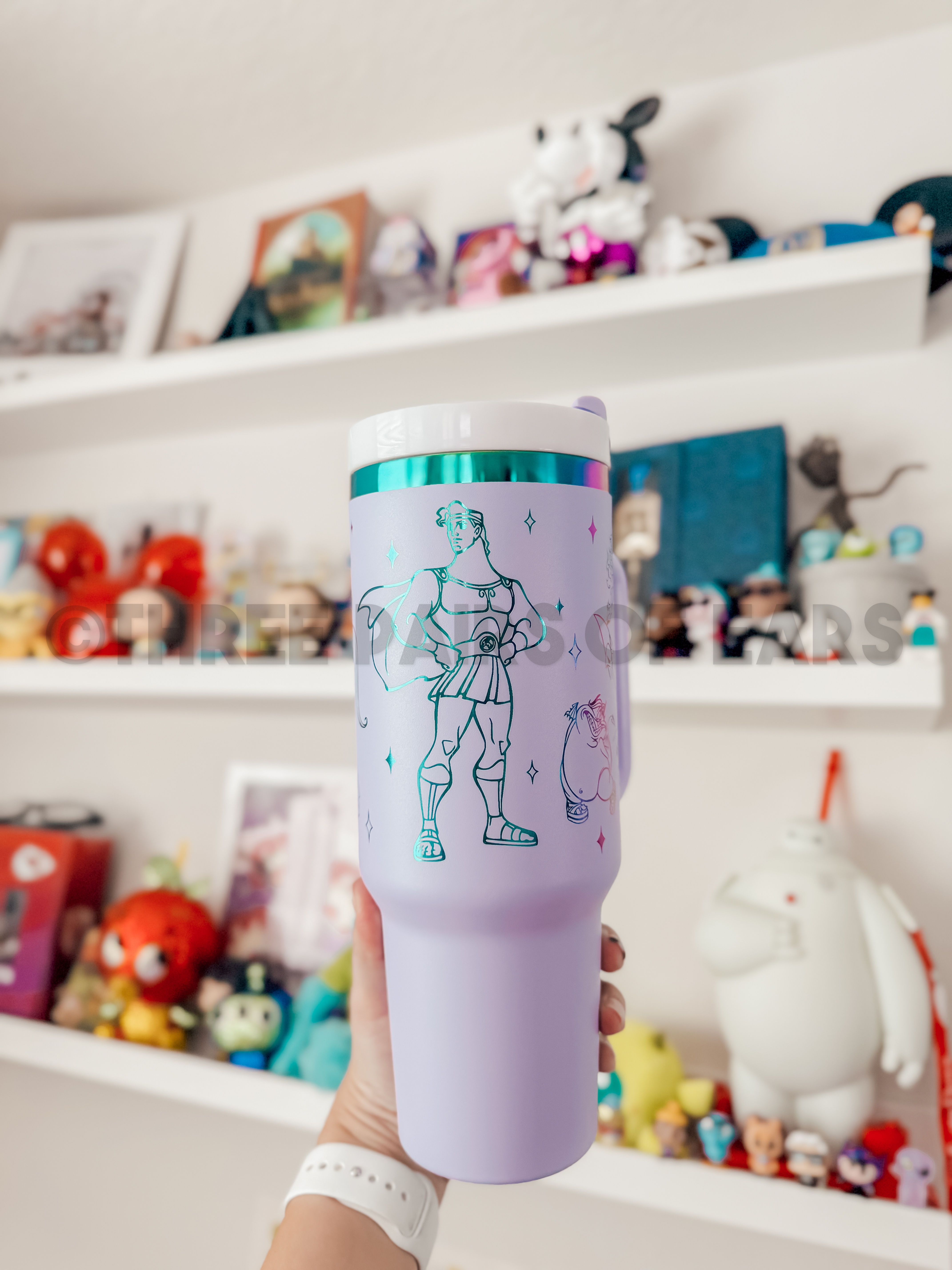 Hercules Engraved 40oz Handle Tumbler
