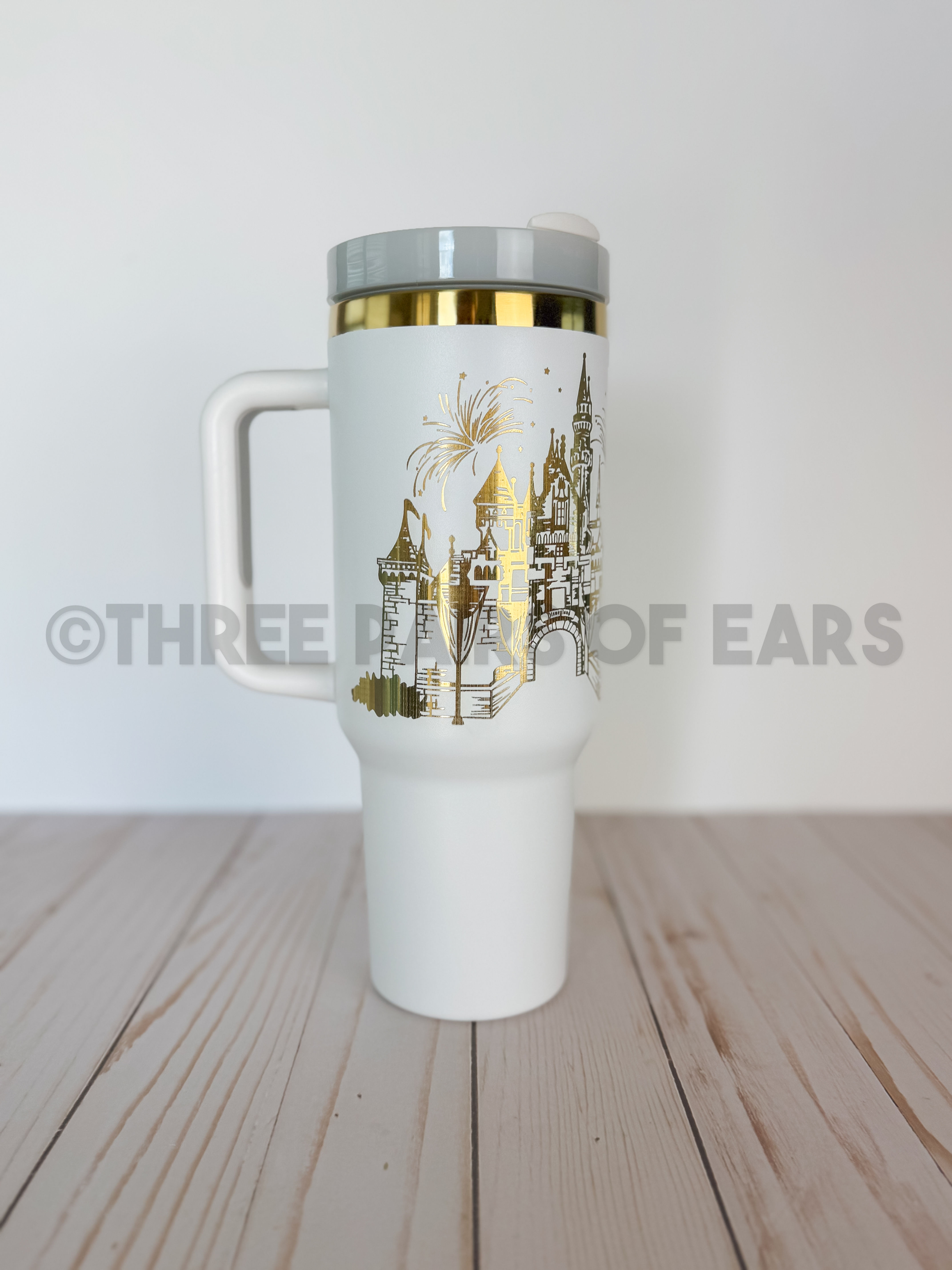 West Coast Happy Place Engraved 40oz Handle Tumbler