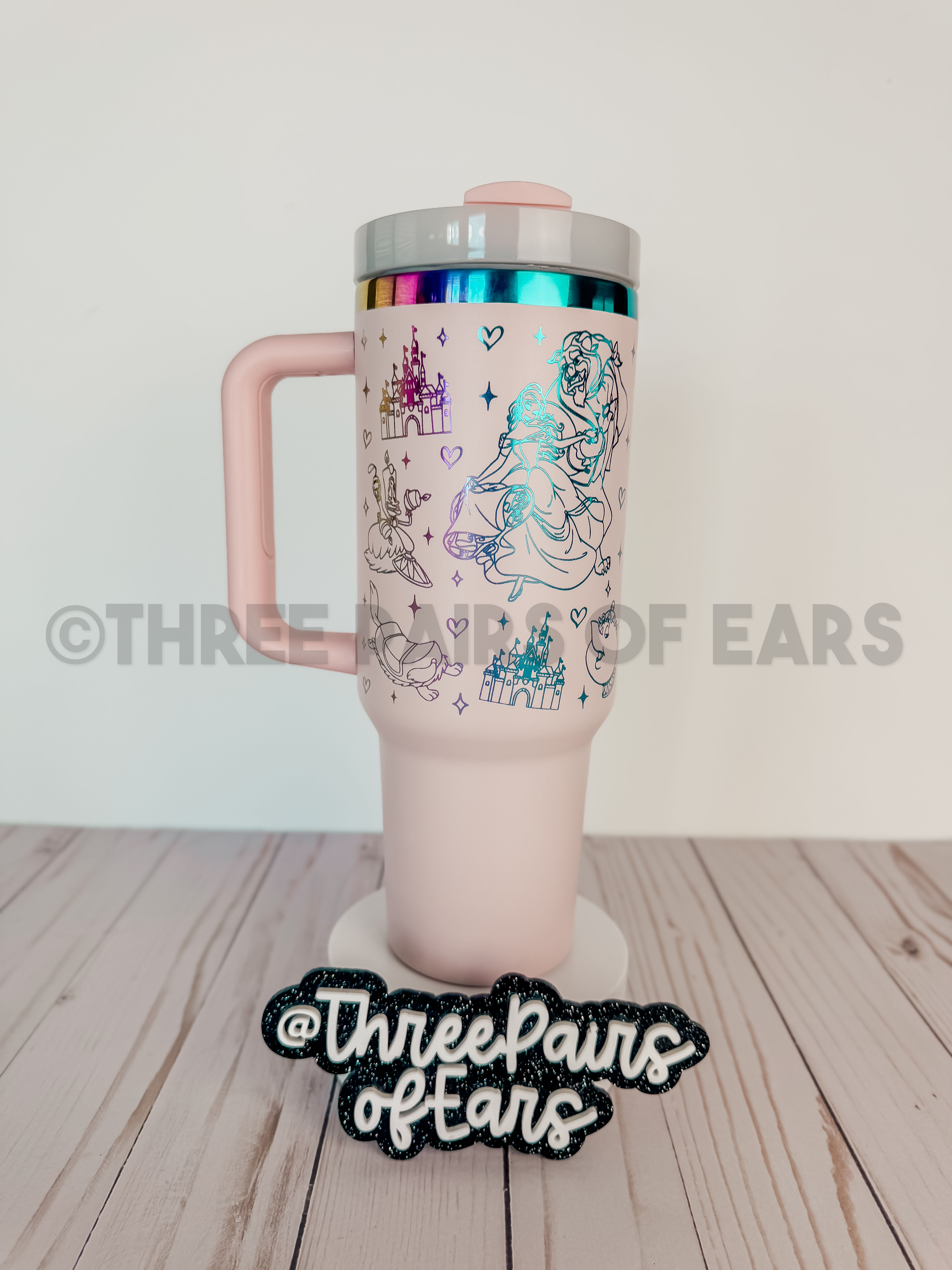 Beauty Engraved 40oz Handle Tumbler