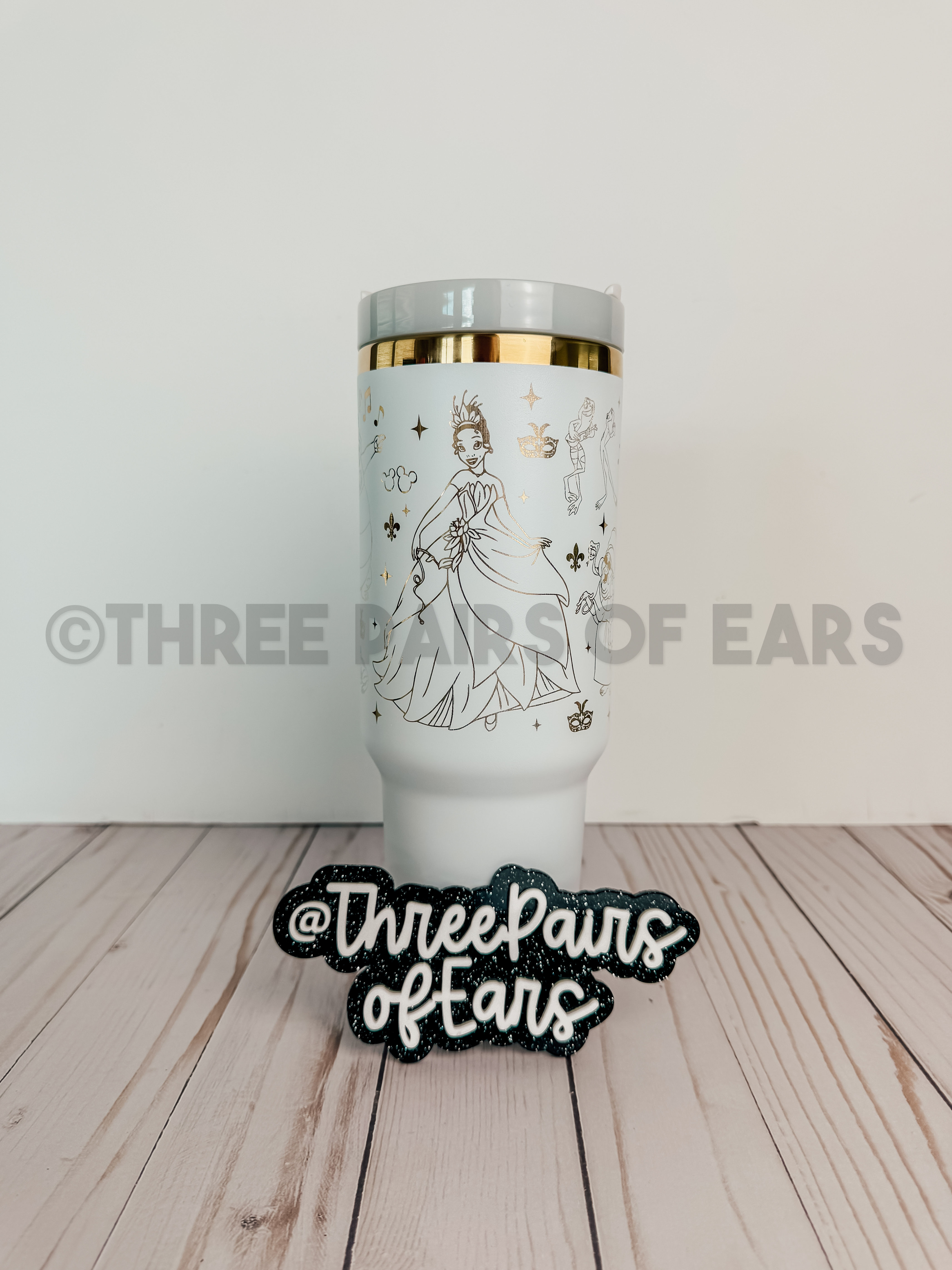 Tiana Engraved 40oz Handle Tumbler