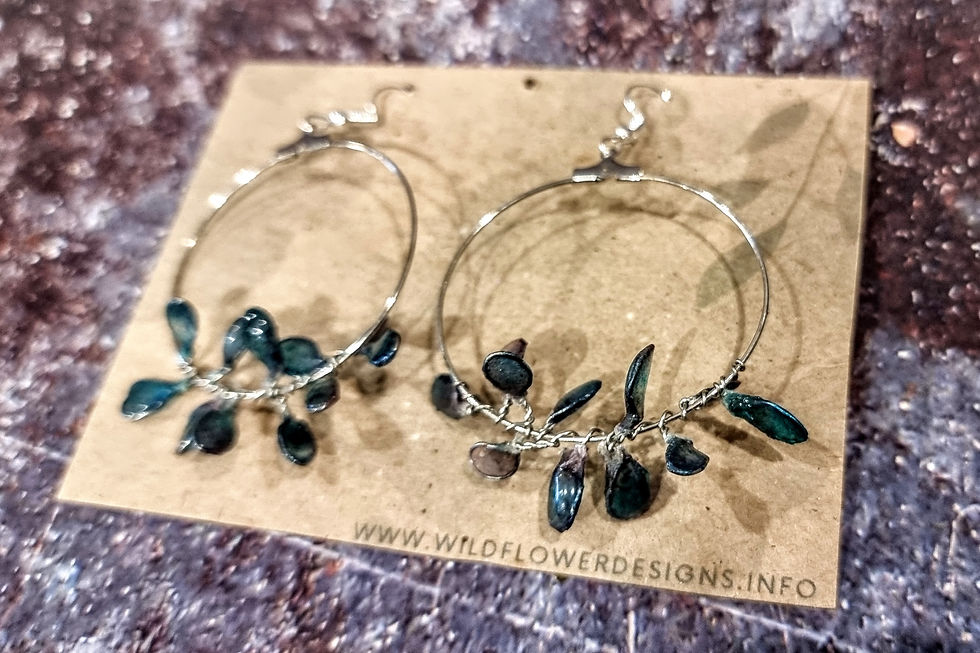 Thumbnail: Handmade Paper Pulp Earrings